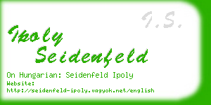 ipoly seidenfeld business card